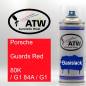 Preview: Porsche, Guards Red, 80K / G1 84A / G1: 400ml Sprühdose, von ATW Autoteile West.